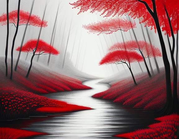 Monochromatic Illustration of Ethereal Wonder Bird