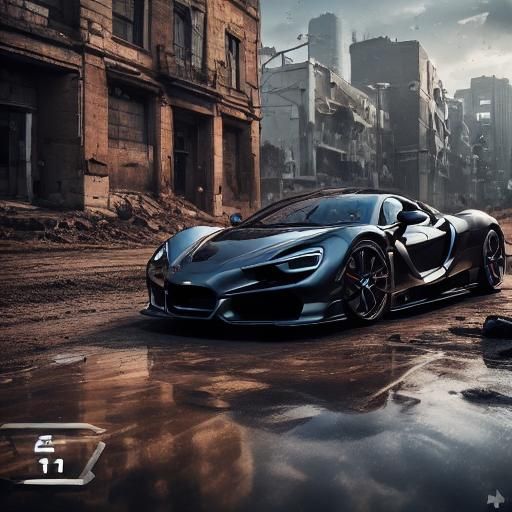 Dystopian Sci-Fi Car Concept Art