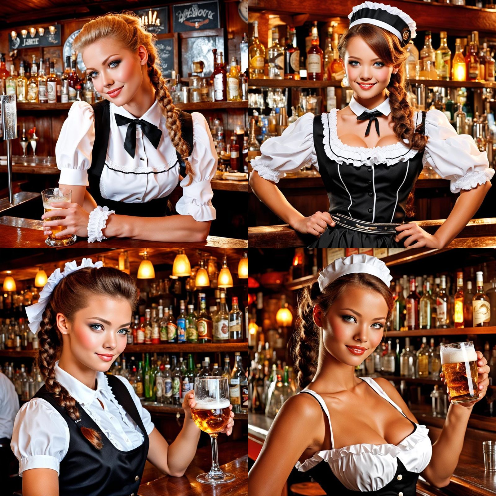 More cute barmaids