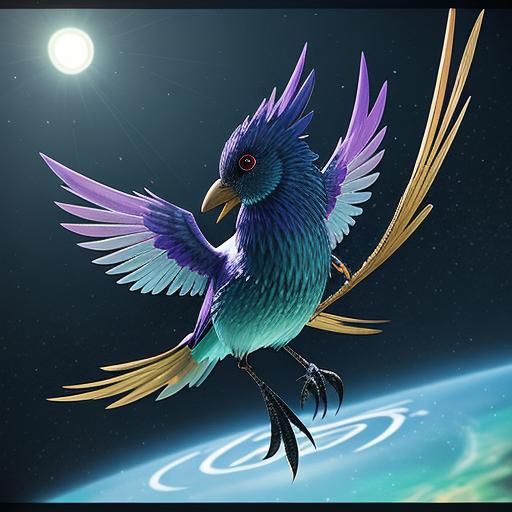 Dreamcore Birds Staring in Cinema 4D