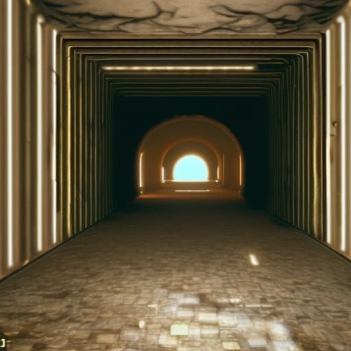 Surreal Tunnels: Liminal Spaces in Digital Art