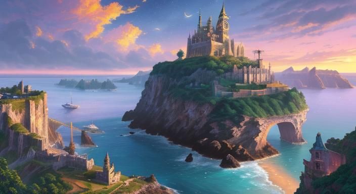 Angel in Building Ruins: Digital Painting