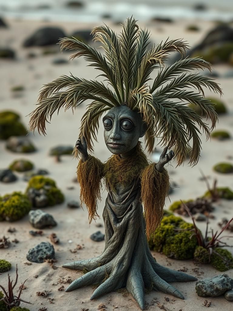 anthropomorphic palm tree