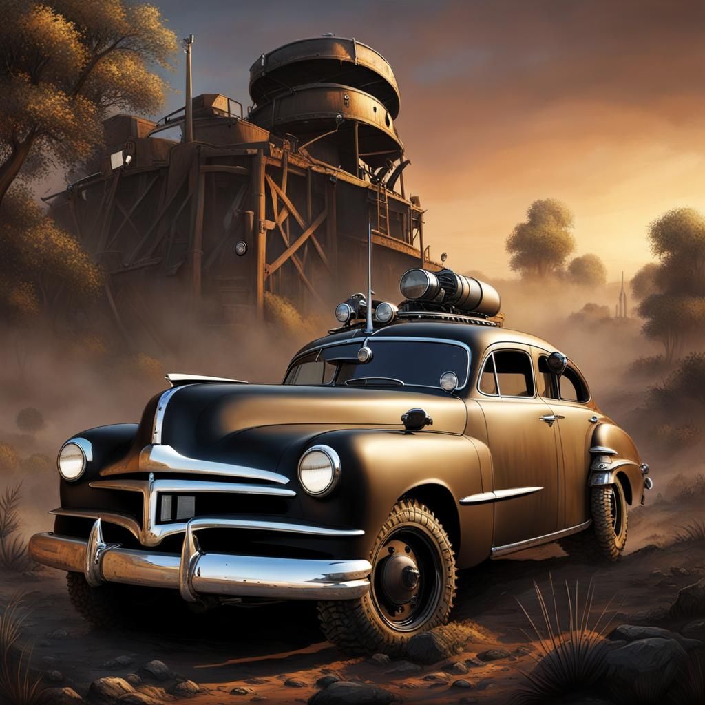 Post-Apocalyptic 1949 Mercury Custom Car