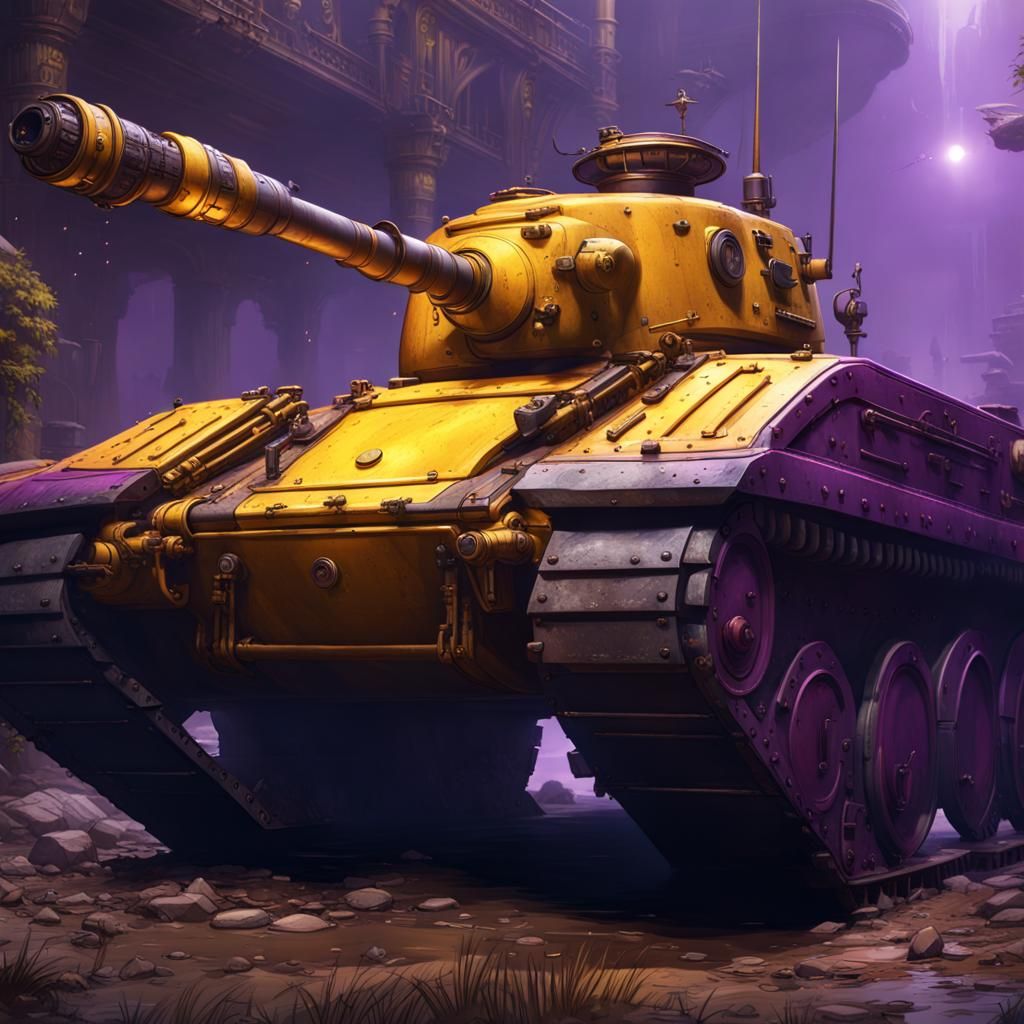 Dark Fantasy Tank Concept Art in 8K Resolution