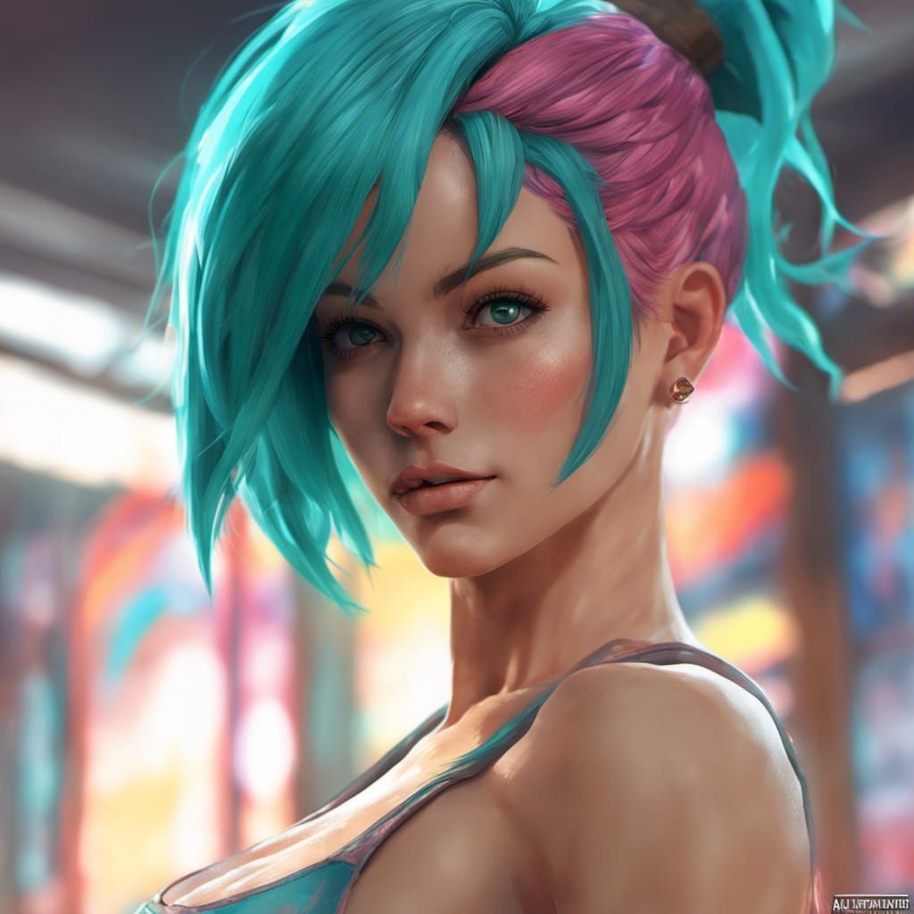 Bikini Portrait in Artstation Style