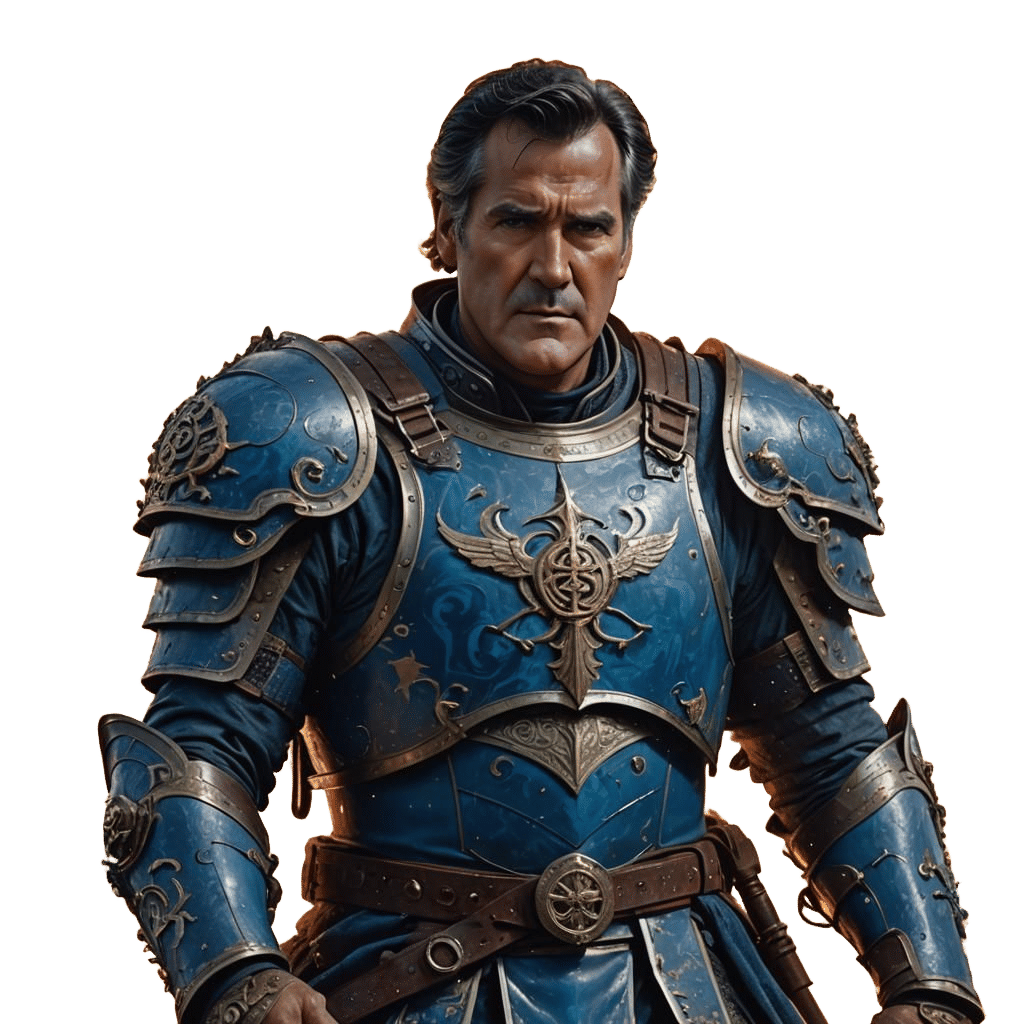 Knight of Helm in Fiery Battle, Bisley Style