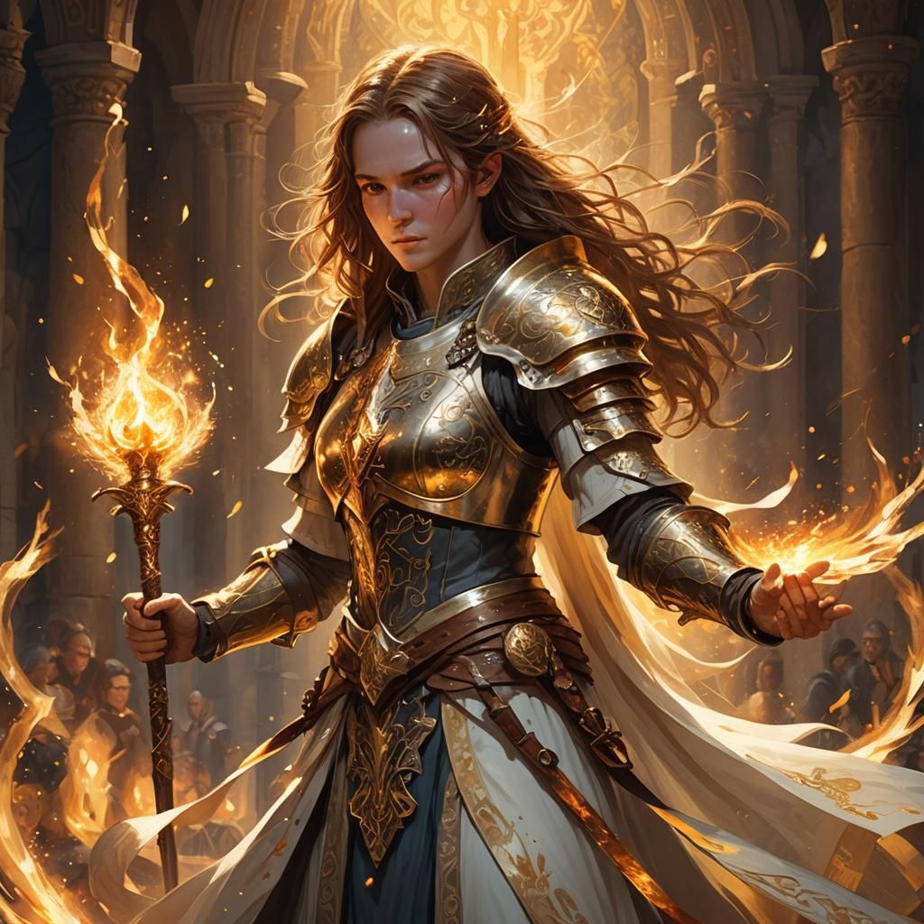 High Fantasy Light Cleric Concept Art