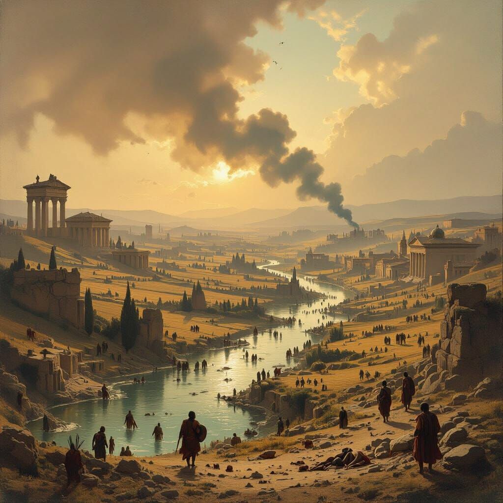 Roman Empire's Fall: Environmental and Health Crises Landsca...