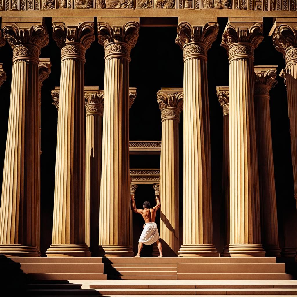 Samson Destroys the Temple