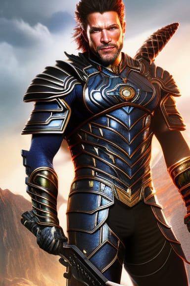 Opal Dragon Armor Portrait in Hyperrealistic Style