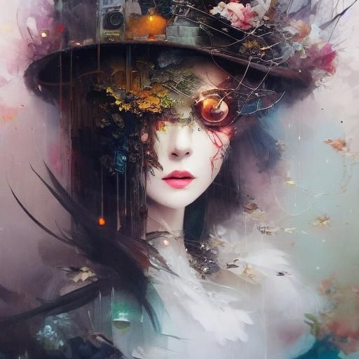 Adorable Baby Bat Chandelier Art, Watercolor Style