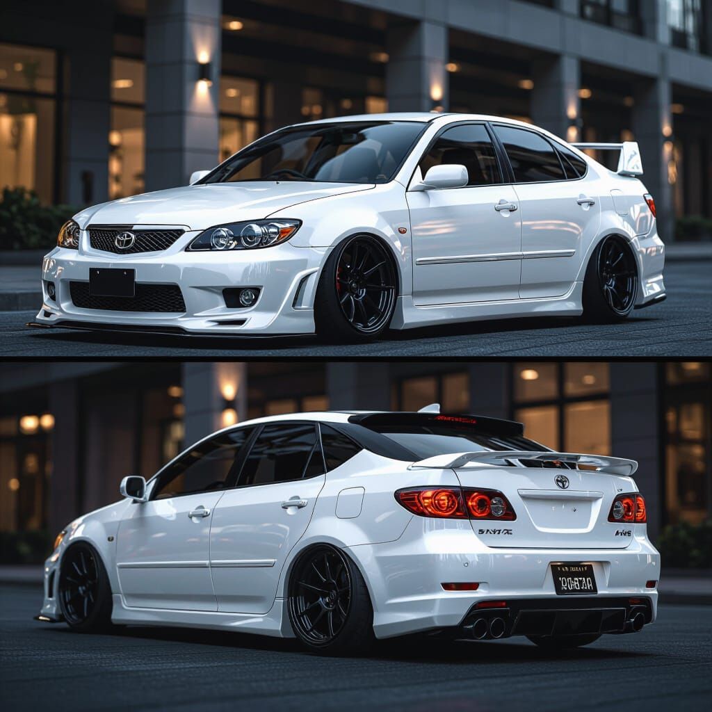 Sleek Toyota Harrier with JDM Aesthetics in Urban Scene