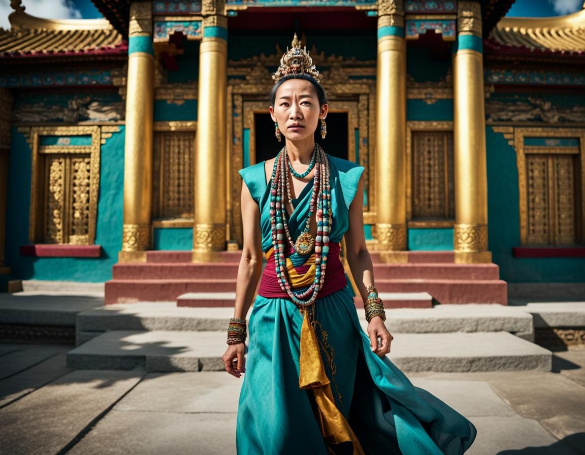 Tibetan priestess