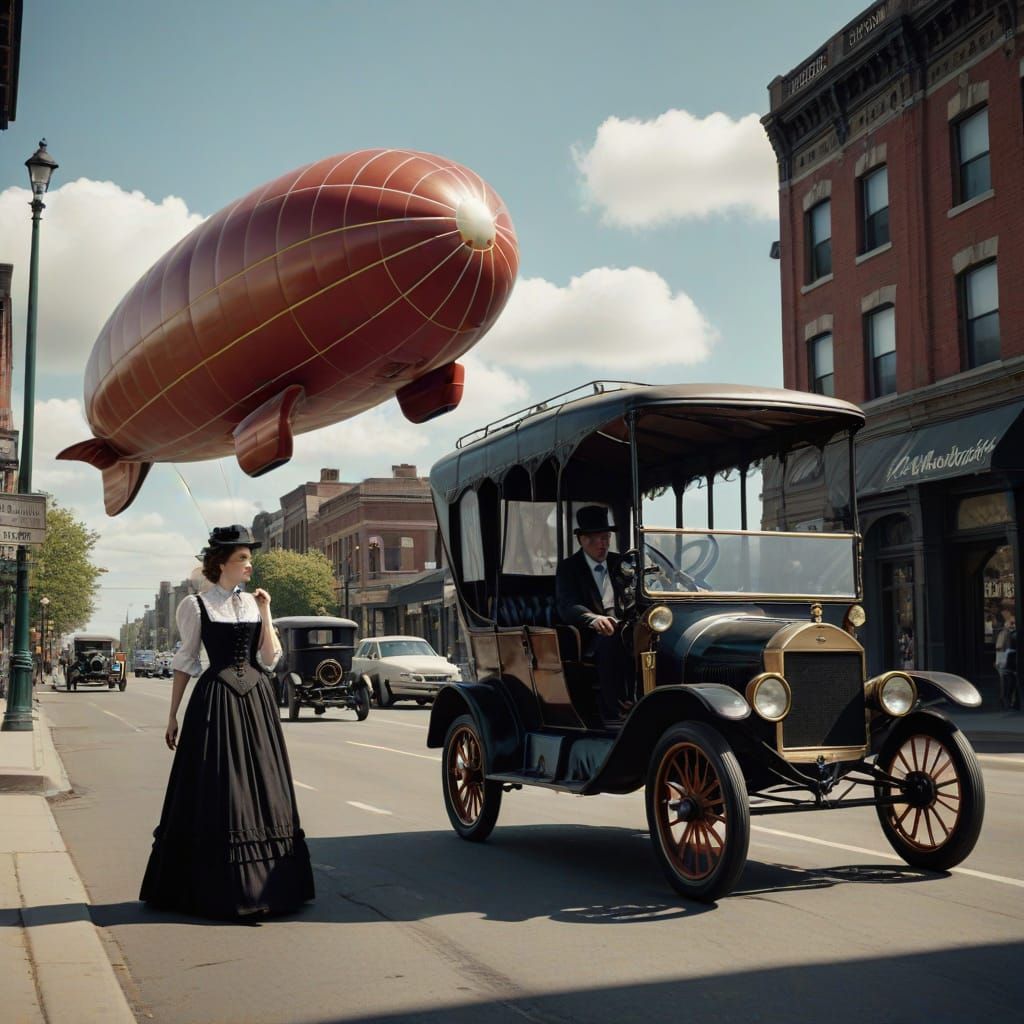 Vintage Femme Fatale in a World of Modern Wonder