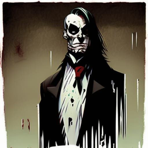 Sinister Blood Tie in Detailed Rendering Style