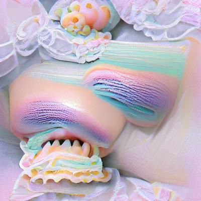AI Generated Pastel Nightmare Image