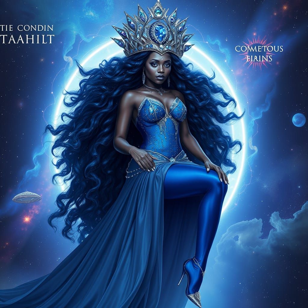 African Goddess Emerges From Nebula Portal