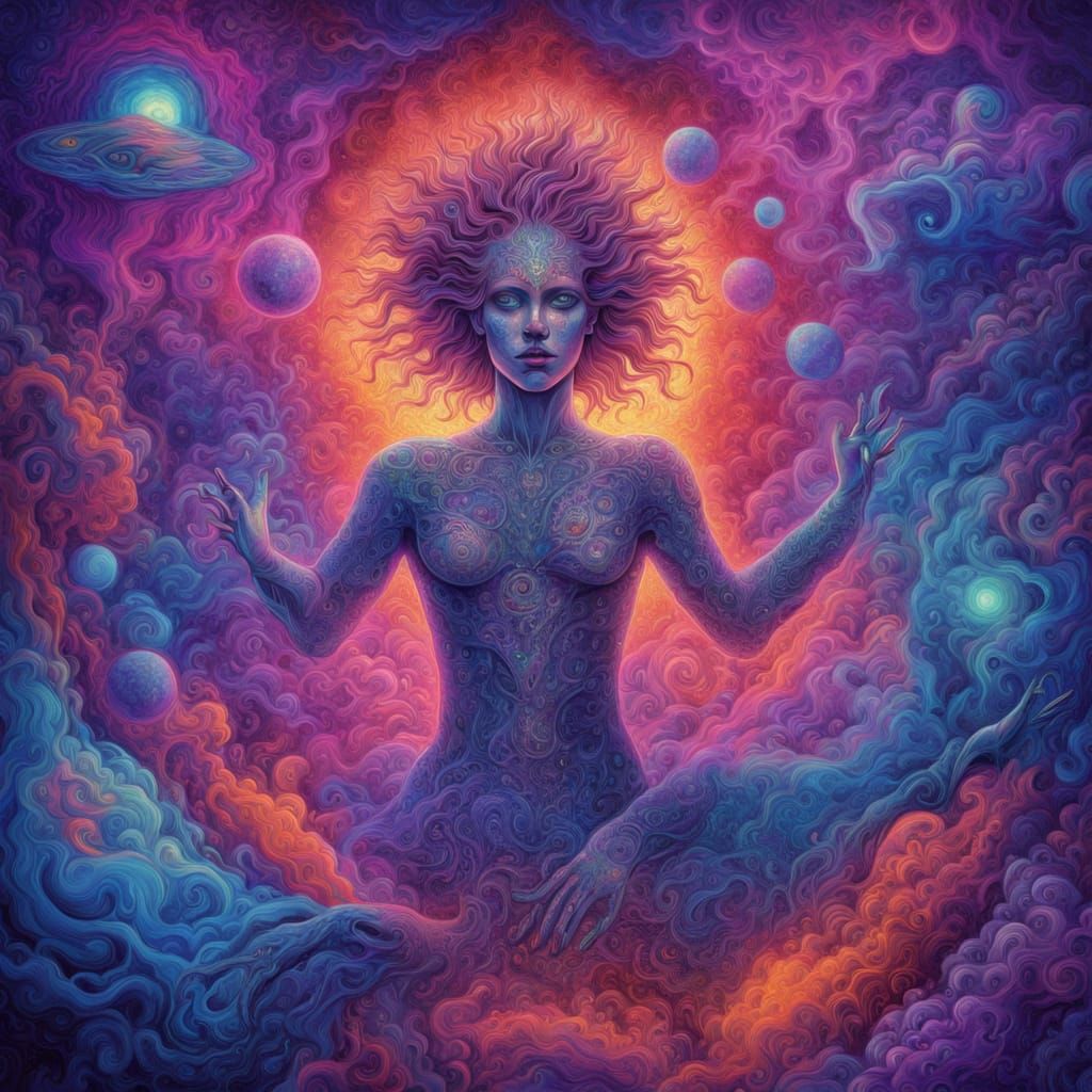 Cosmic Dissolution in Vibrant Hues