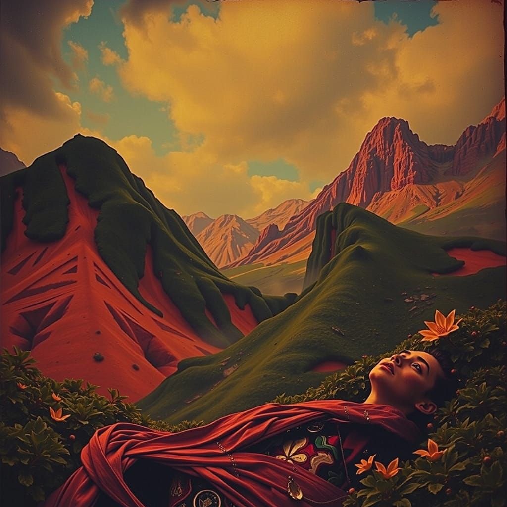 Foggy Wilderness Forest with Diverse Elements