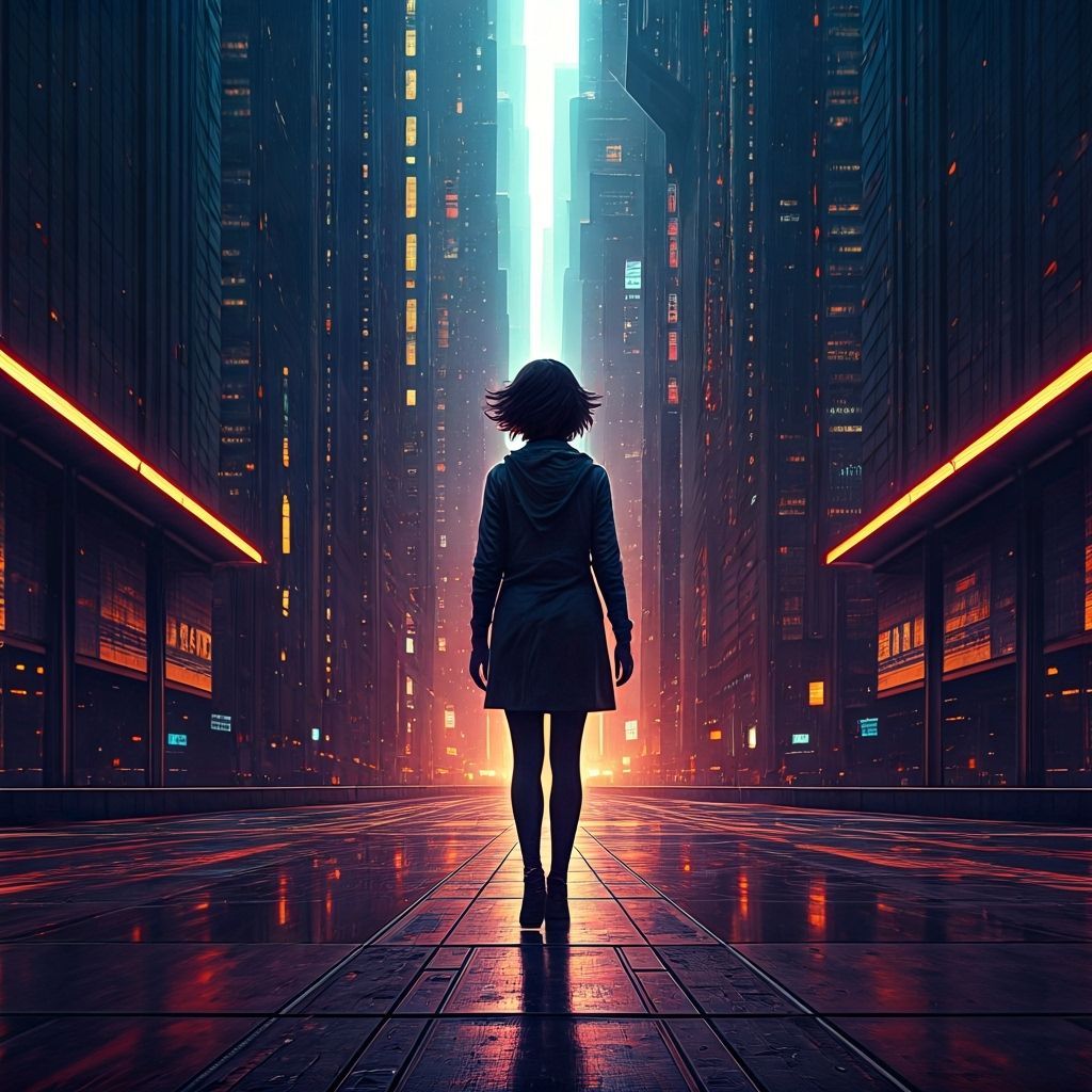 Futuristic Metropolis: A Cyberpunk Cityscape