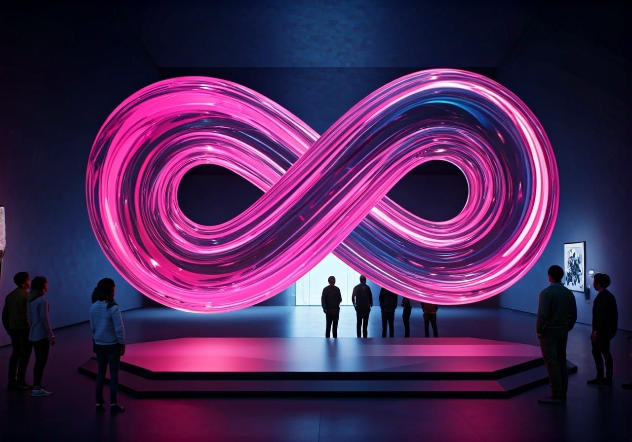 Mesmerizing Abstract Sculpture in Modern Art Museum