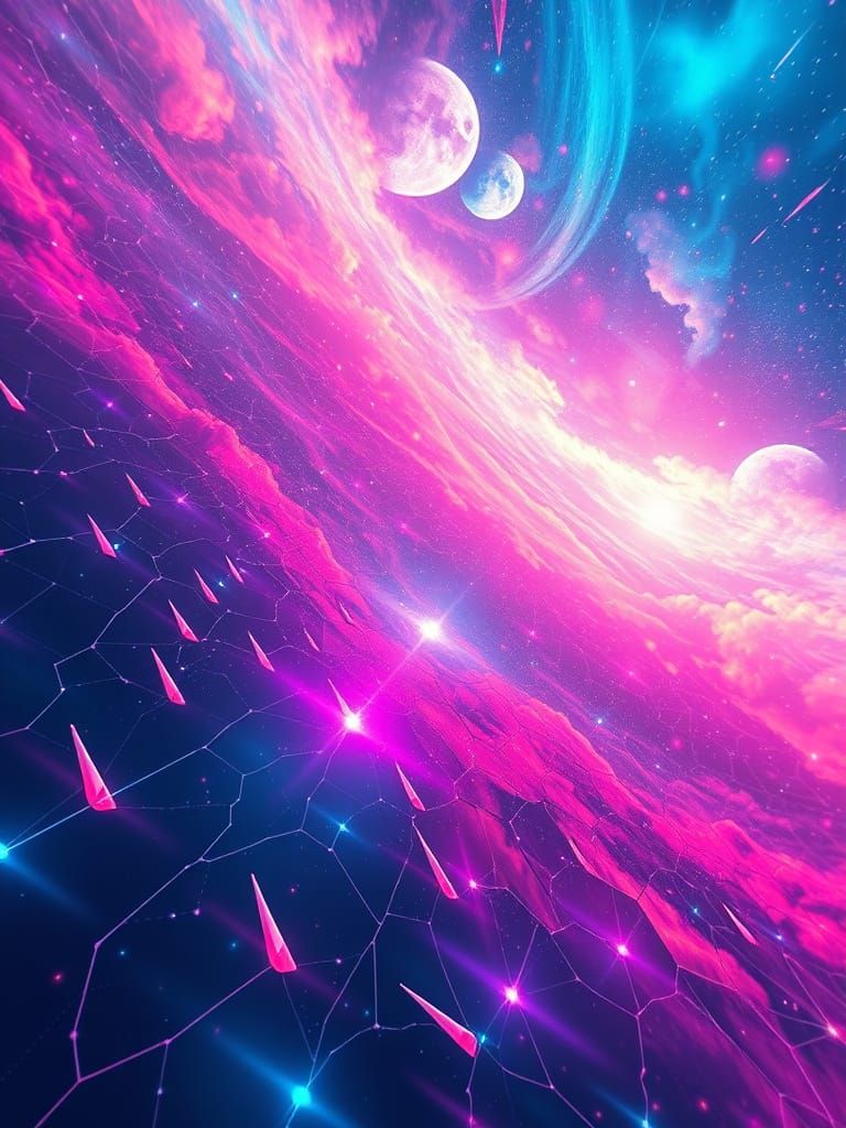 Surreal Cosmic Tapestry Unfolds in Ultra-Wide Angle Perspect...