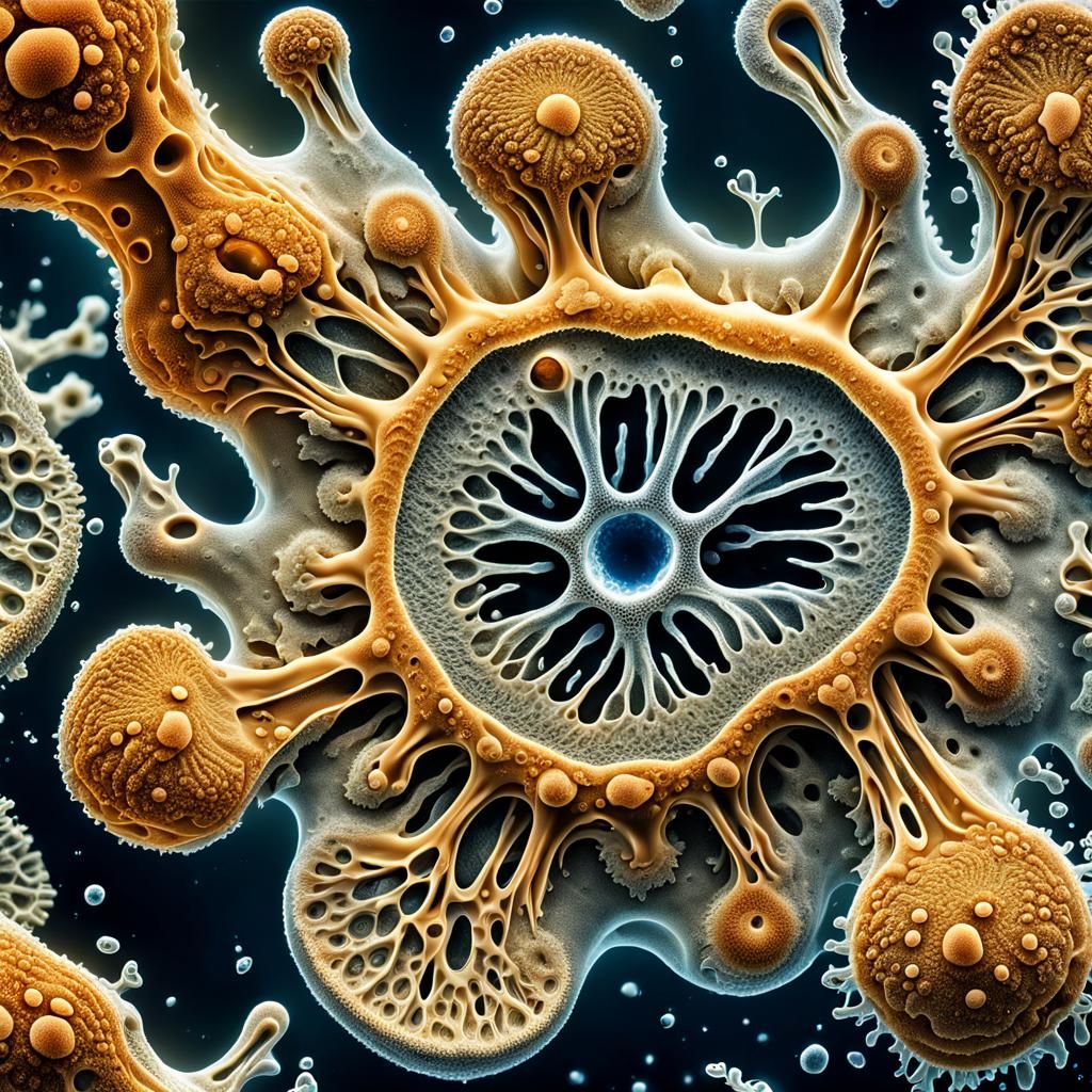 Amoeba under a microscope 🔬