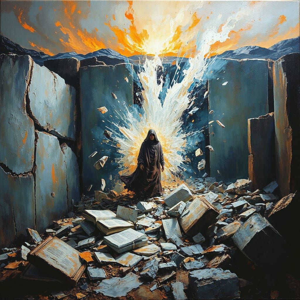 Morte Lenta Shatters Silence in Expressive Oil Painting