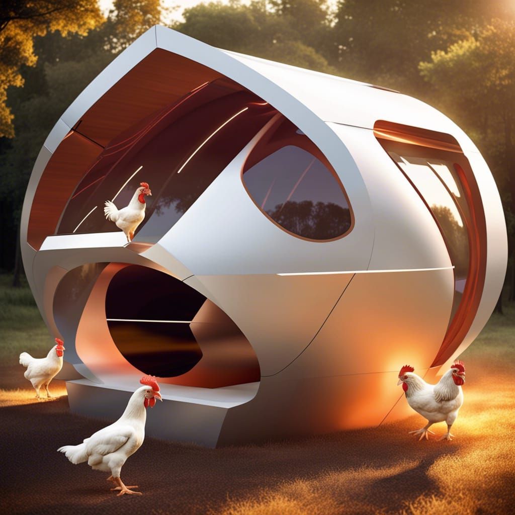 Futuristic Chicken Coop: Modern Farm Design