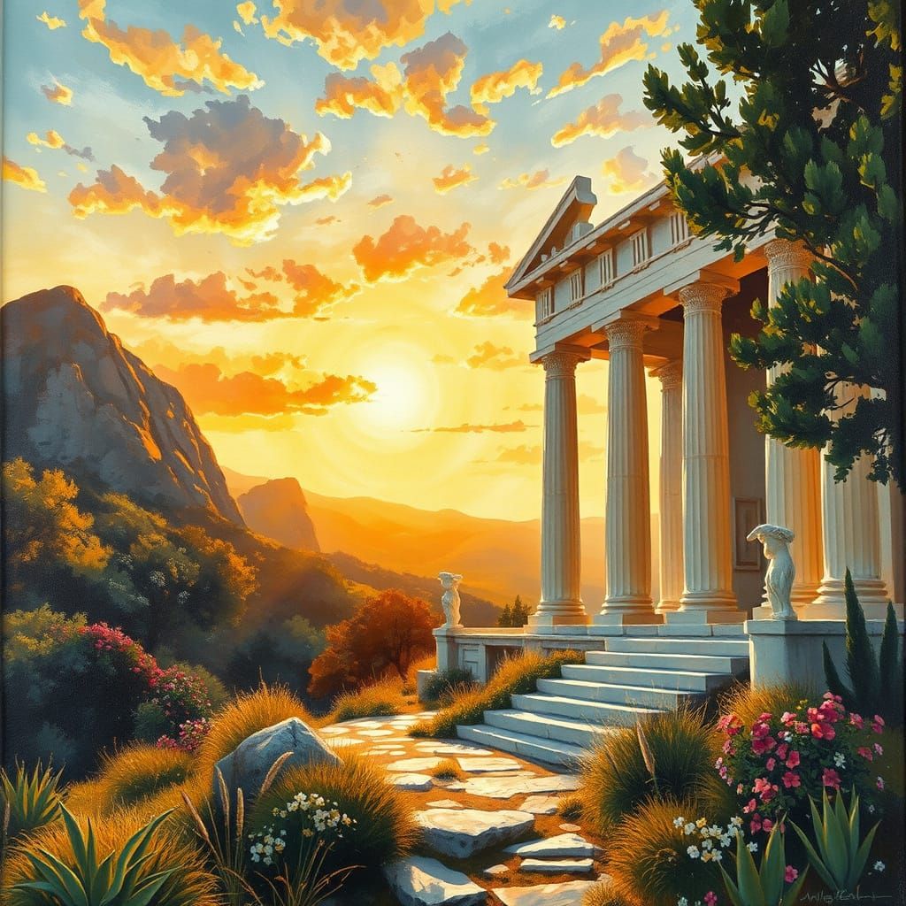 Ancient Greek Temple.