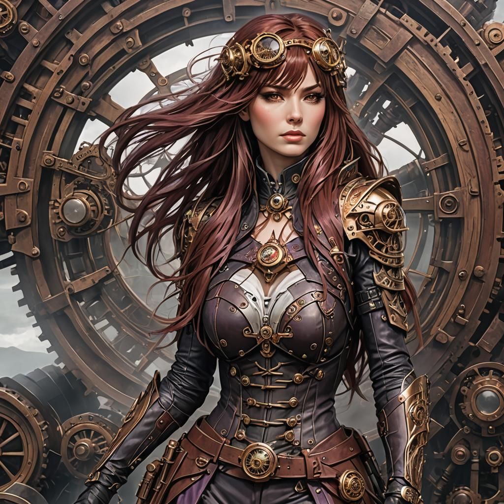 Scathach of Skye with Steampunk Witchblade