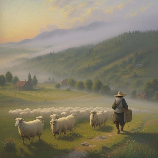 Peaceful Macedonian Village Morning