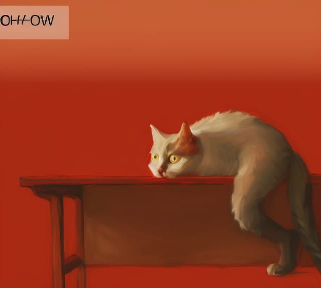 Girl with Cat Portrait in Hyperdetailed Style