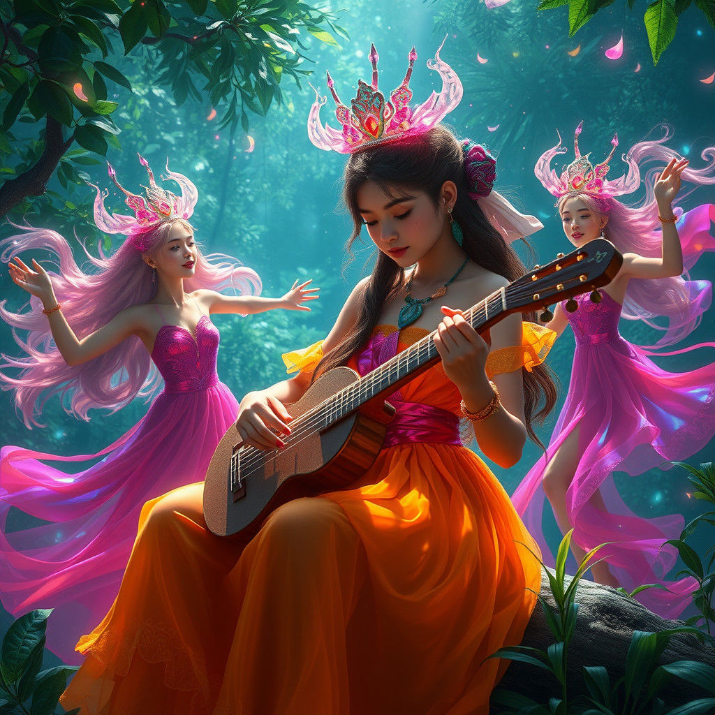 Ethereal Dancers Listen to Faith's Mystical Tune