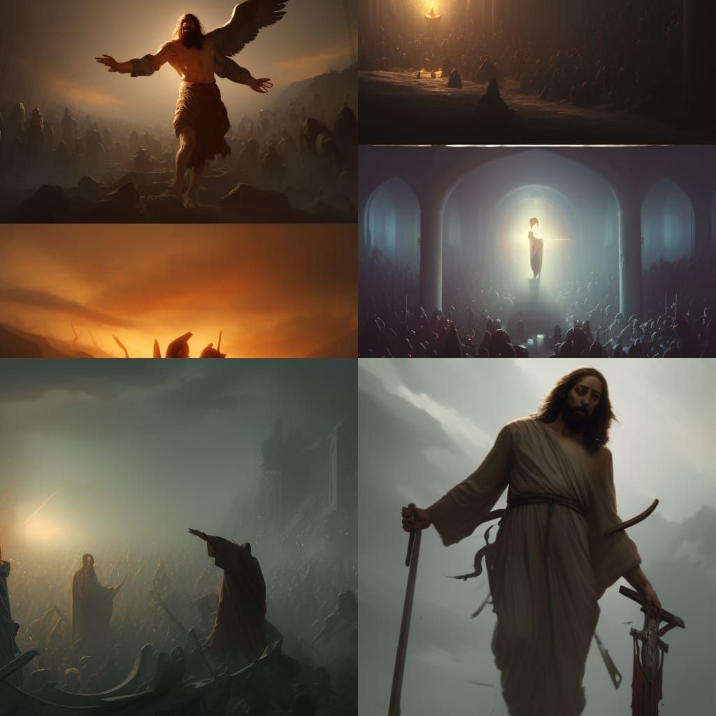 Jesus Dies with Honor: Dark Fantasy Concept Art