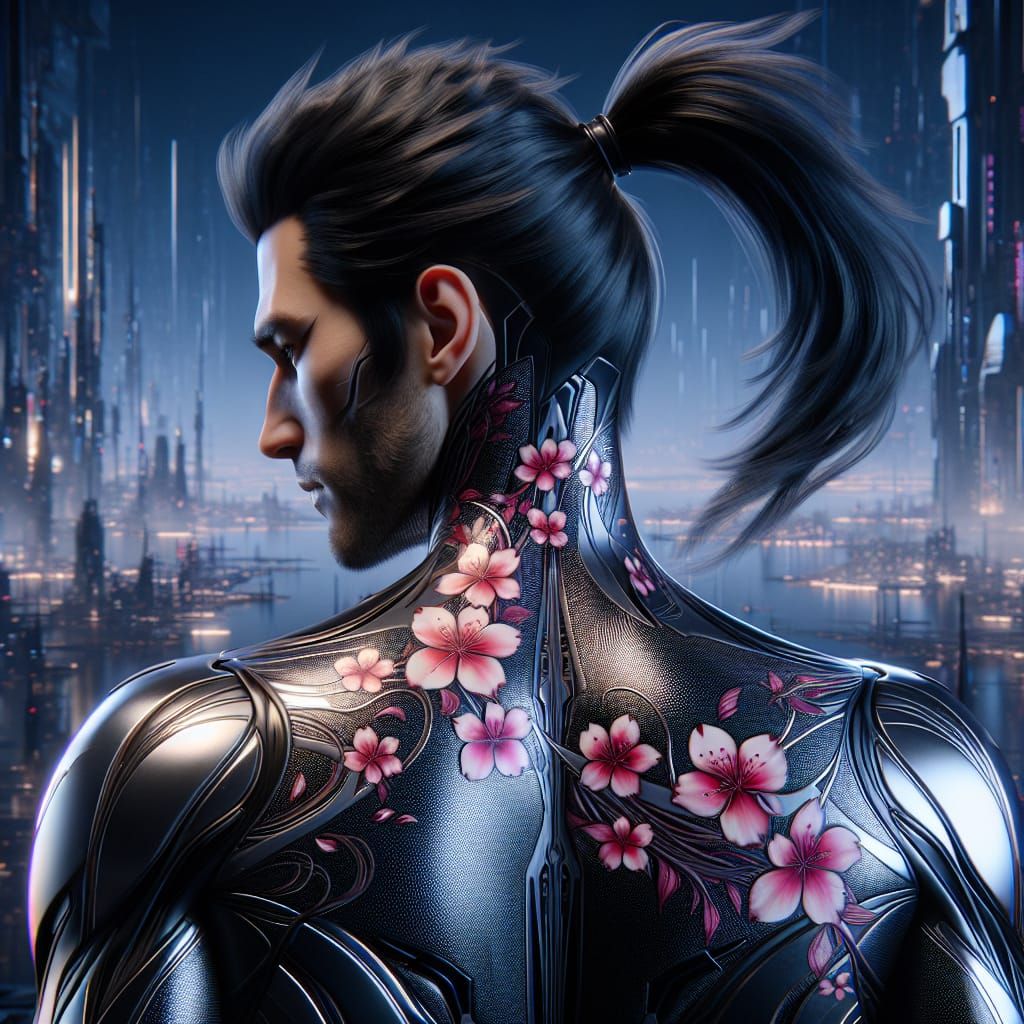 Cherry Blossom Cyber Warrior