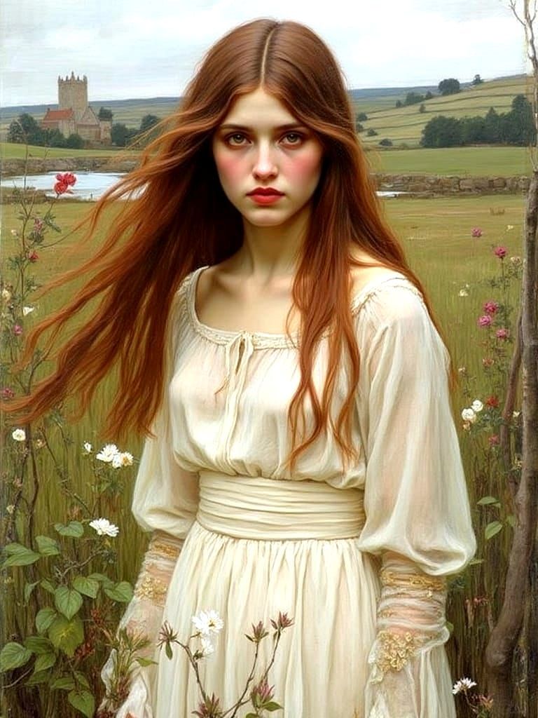 Cathy from Wuthering Heights in Impressionist Portraiture St...