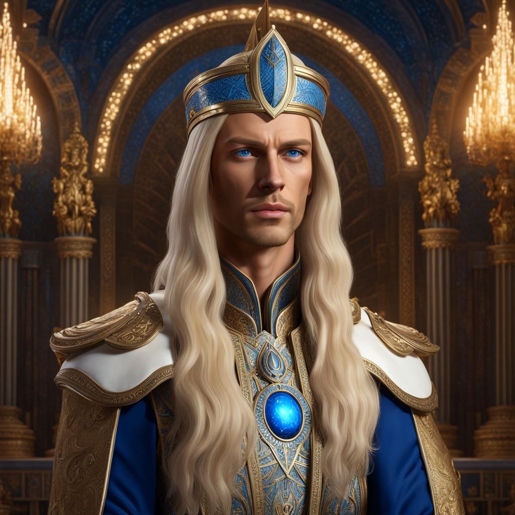 Handsome Blonde Man Portrait in Unreal Engine