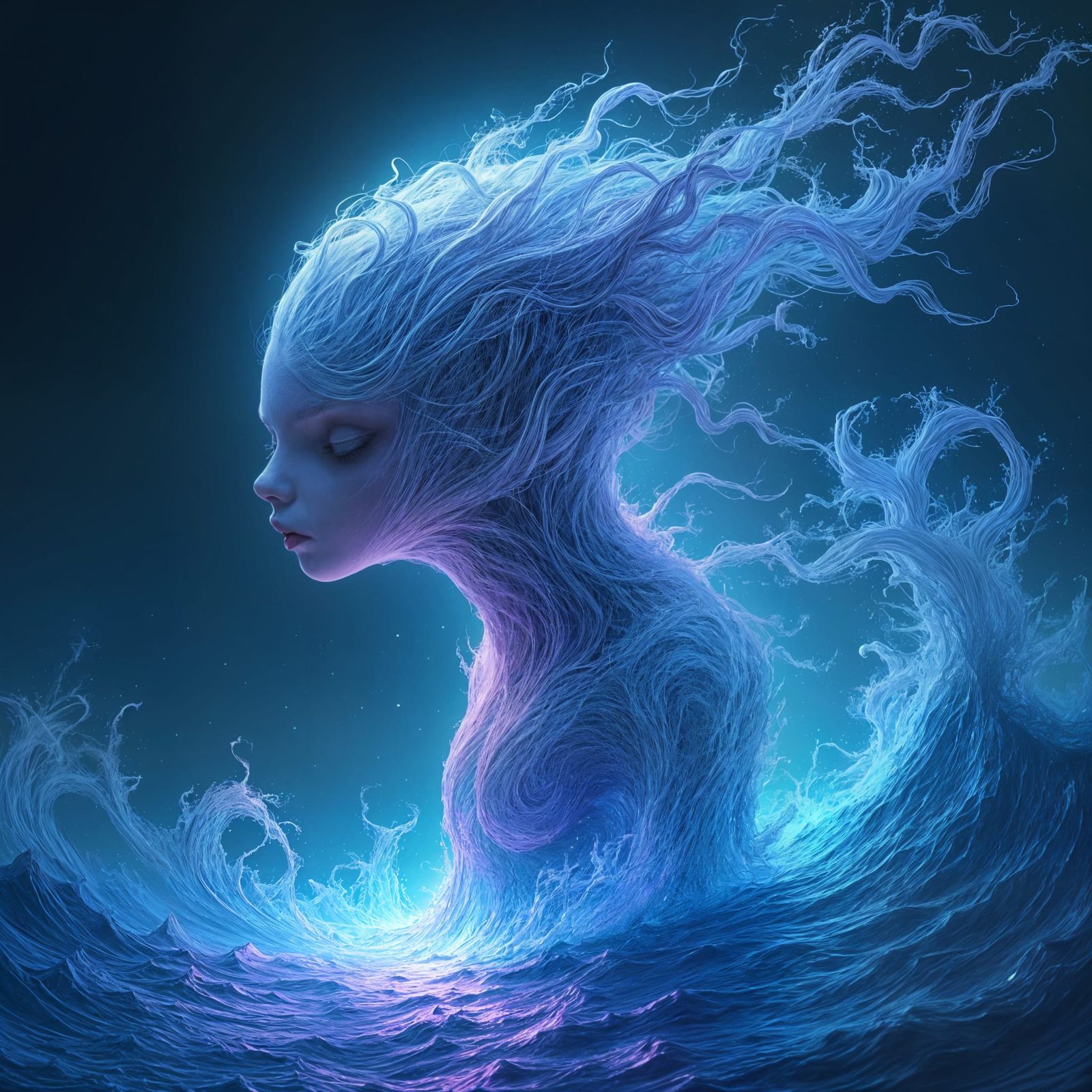 ET Living in Harmony with Energy Waves in Vibrant Digital Ar...