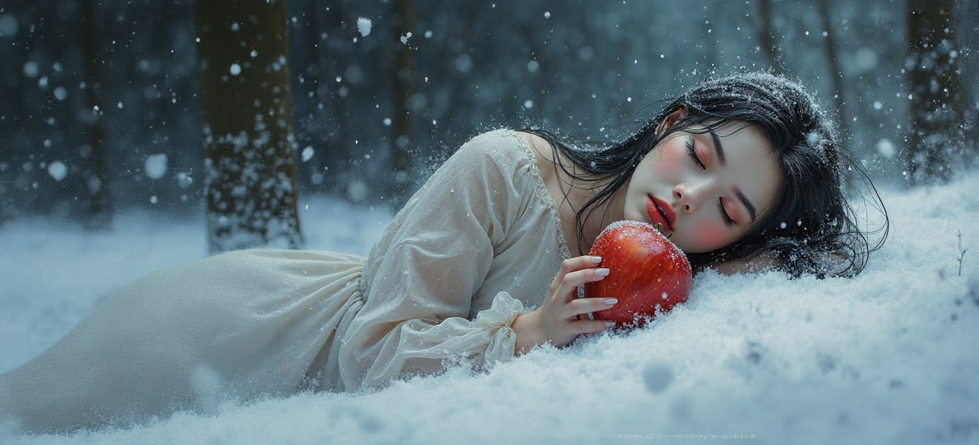 Snow White Portrait in Manhwa Inspired Style