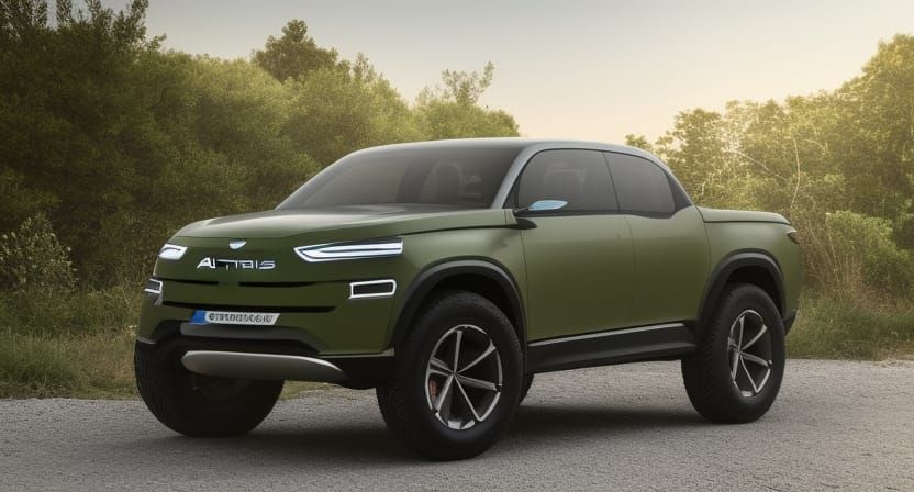 Attesa Crocodilus Concept Electric Pickup in Green