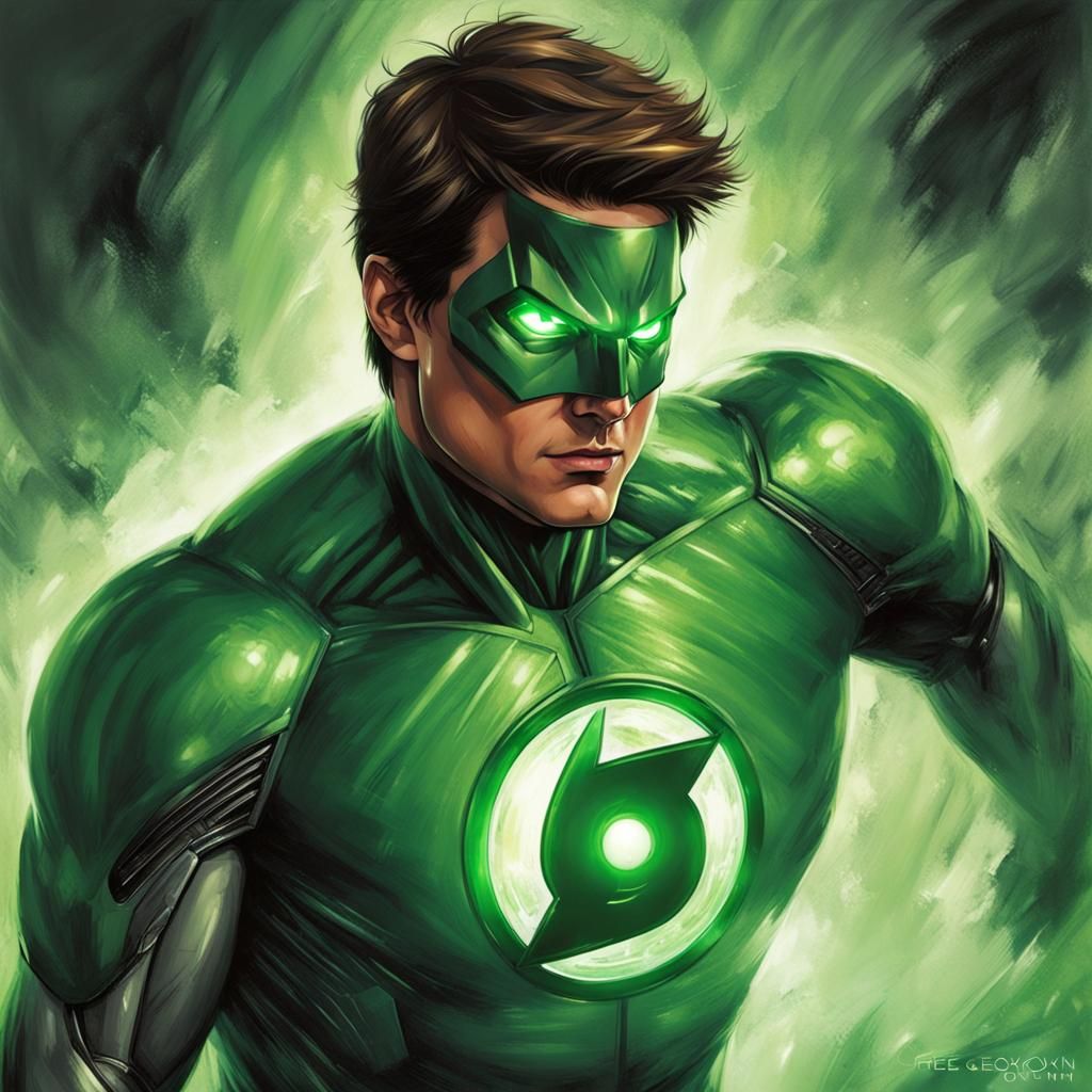 Tom Cruise as Sinister Green Lantern in MCU Style