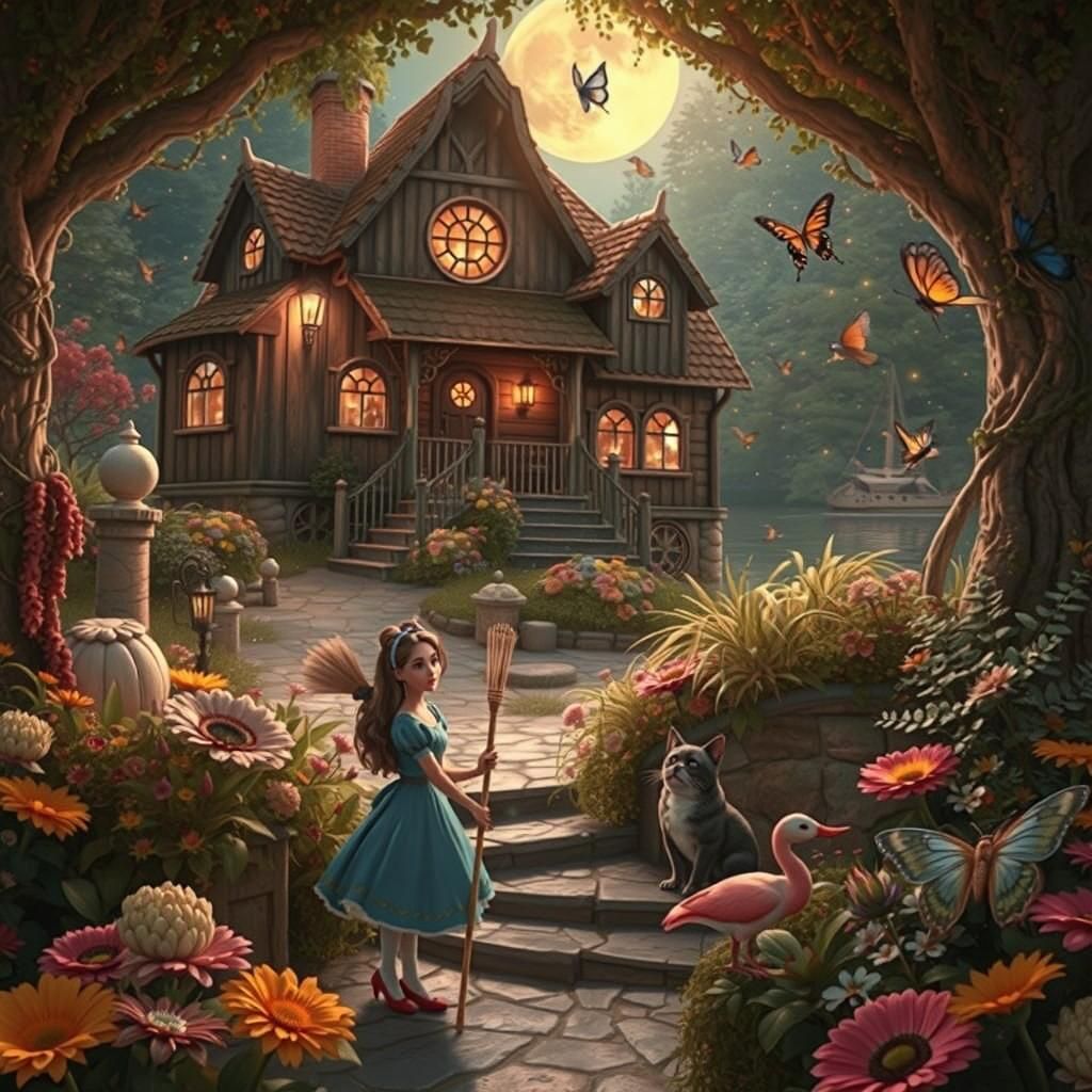 Ethereal Wonderland: A Dreamlike Scene of Whimsy and Wonder