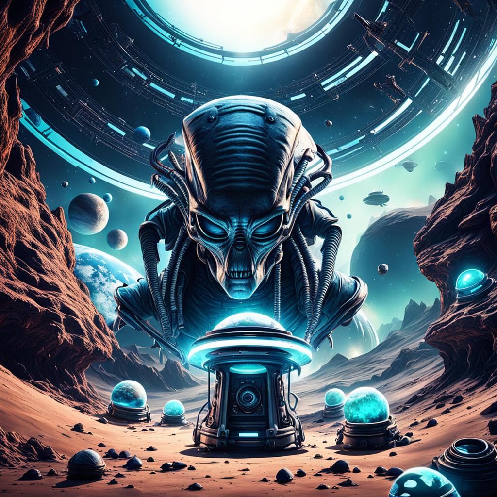 Alien Doctor's Laboratory on an Alien Planet in 4K