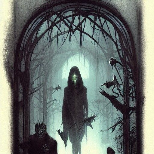 Sinister Bone Collectors Stalk at Midnight