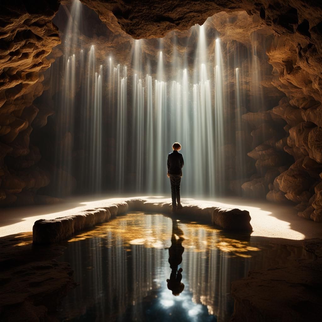 Magical Crystal Cave Reflecting Pool Photograph