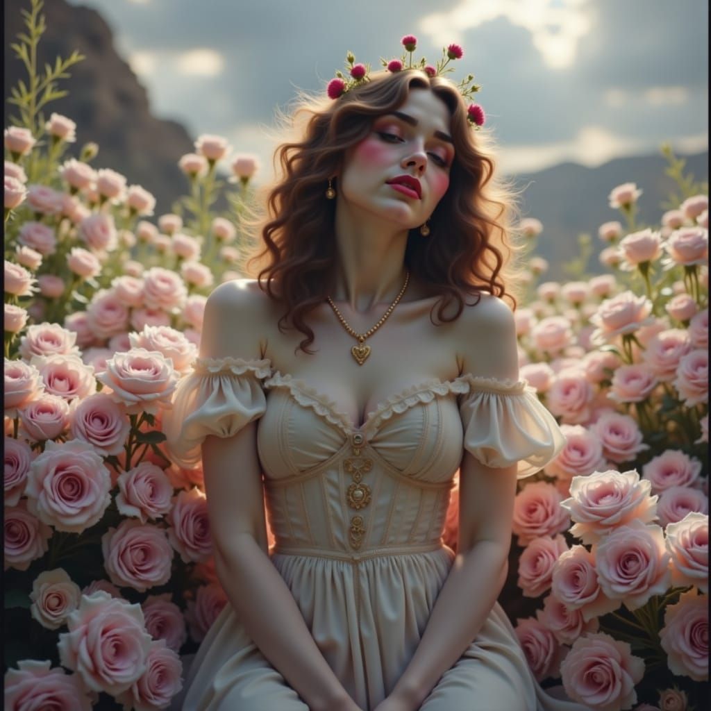 Cinematic Wanderer on a Midnight Road