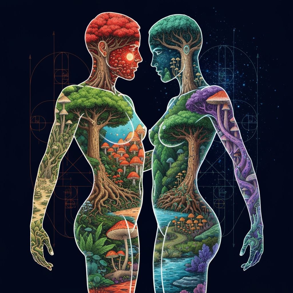 Cosmic Dance: A Dreamlike Mindscape Concept Art