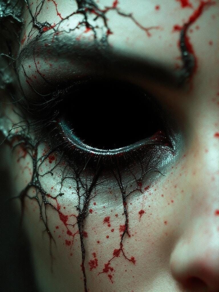 Baroque Vampire Portrait with Fractal Detail